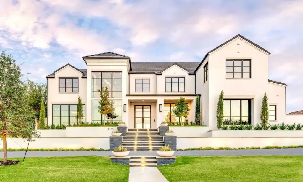 Beautiful home landscaping